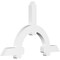 Ekena Millwork Ericson Architectural Grade PVC Gable Bracket, 72"W x 45"H x 4"D x 6"F, 15/12 Pitch GBP072X45X0406ERI00 - alternate 1